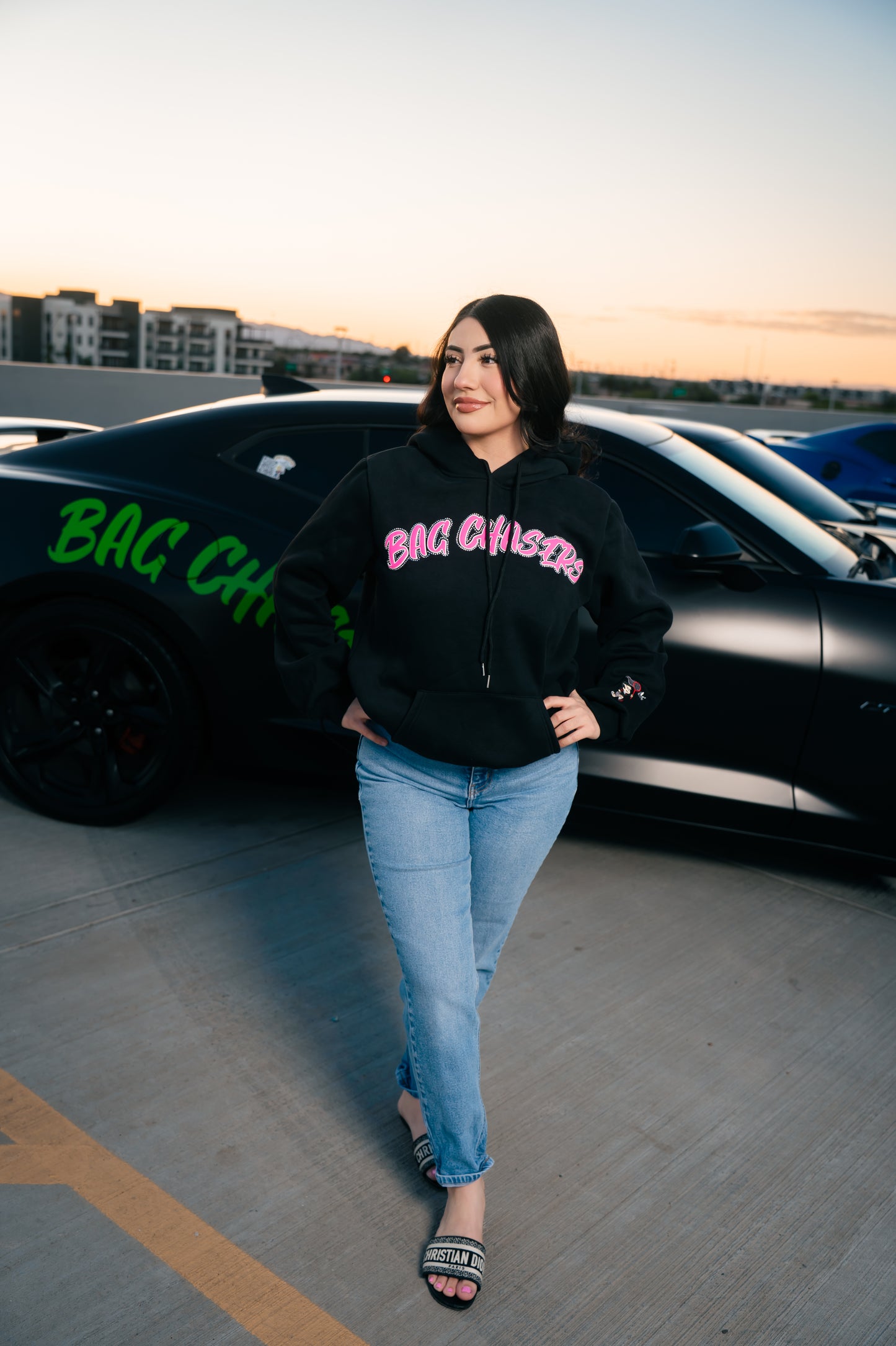 BagChaser Rhinestone Hoodie
